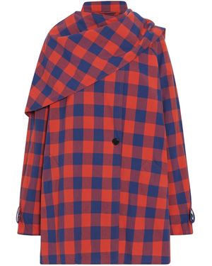 The Row Tina Cotton Flannel Jacket - Red