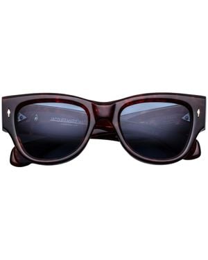 Jacques Marie Mage Tortoiseshell Chelsea Panto Sunglasses - Blue