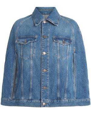 7 For All Mankind Denim Cape - Blue