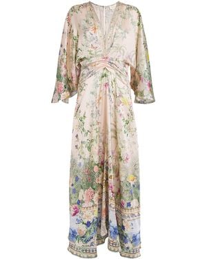 CAMILLA Silk Palacio Playground Maxi Dress - Natural