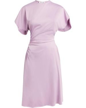 Victoria Beckham Drape-Detail Mini Dress - Purple