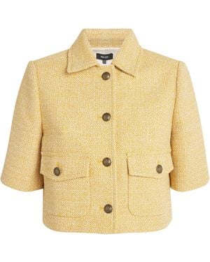 ME+EM Me+em Short-sleeve Tweed Jacket - Metallic