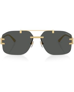 Versace Irregular Square Sunglasses - Grey