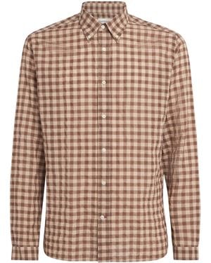 Oliver Spencer Check Brook Shirt - Brown