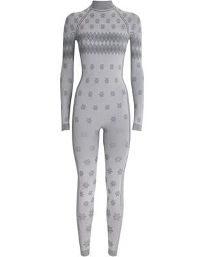 Skims First Layers High-Neck Jumpsuit - Gray