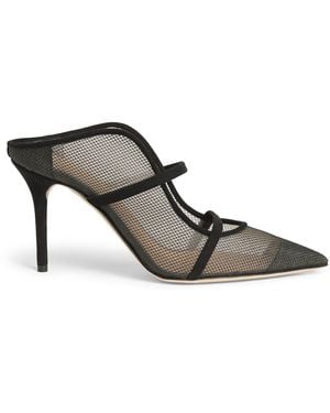Malone Souliers Embellished Mesh Maureen Arc Heeled Mules 85 - Grey