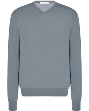 The Row Senna Merino Wool Jumper - Blue