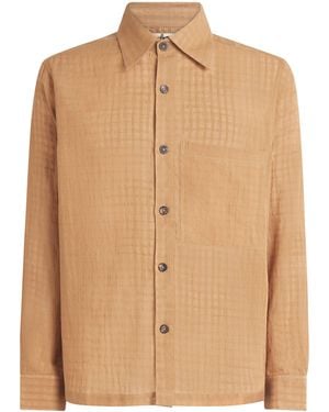 Kartik Research Cotton Check Shirt - Brown