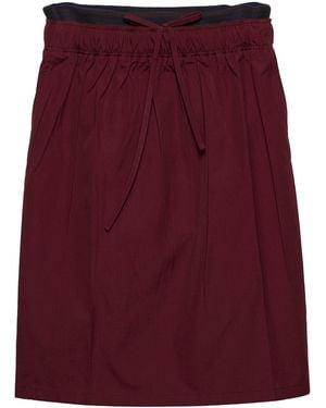 Prada Drawstring Midi Skirt - Purple