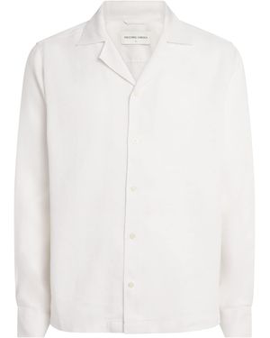Frescobol Carioca Cotton-Linen Safra Shirt - White