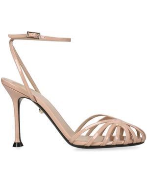 ALEVI Patent Leather Ally Heeled Sandals 95 - Pink