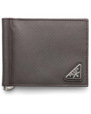 Prada Saffiano Leather Bifold Wallet - Black