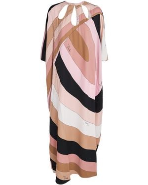 Emilio Pucci Iride Print Maxi Kaftan - Pink