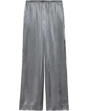 AllSaints Crepe Lycia Wide-Leg Pants - Grey