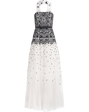 Needle & Thread Gilded Lace Maxi Dress With Scarf - White