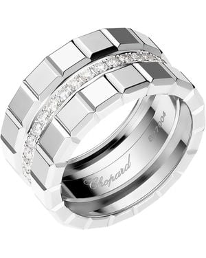 Chopard And Diamond Ice Cube Ring - Metallic