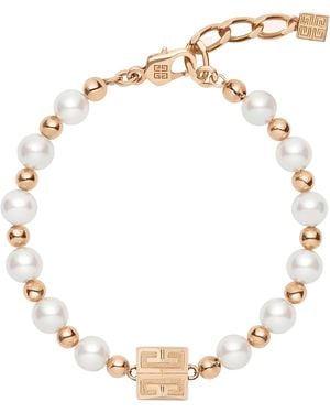 Givenchy 4G Logo Pearl Bracelet - Metallic
