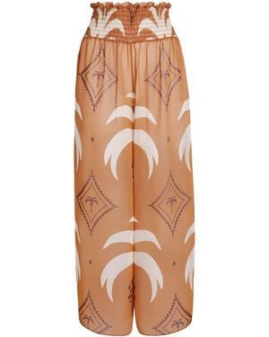 Johanna Ortiz Crepe Eternity Wide-Leg Trousers - Multicolour