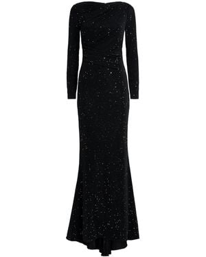 Talbot Runhof Embellished Spectrum Gown - Black