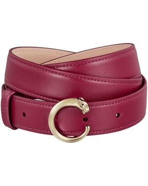 Cartier Leather Panthère De Belt - Red
