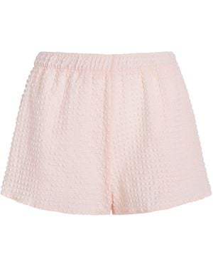 Hunza G Seersucker Resort Shorts - Pink
