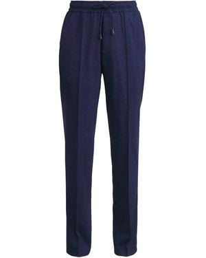 Isaia Drawstring Pants - Blue