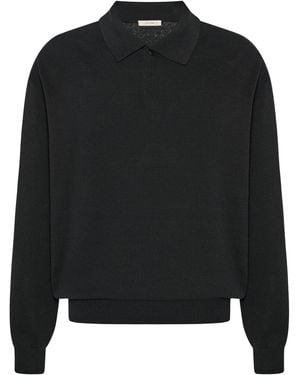 The Row Kirin Cotton Jumper - Black