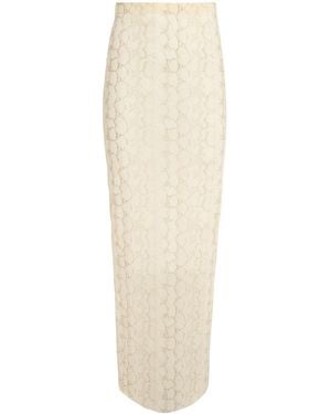 Skims Milky Sheer Maxi Skirt - White