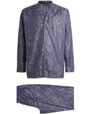 Hanro Cotton Selection Pyjama Set - Blue
