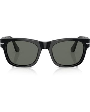Persol Acetate Rectangle Sunglasses - Black