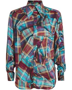 Vivienne Westwood Tartan Print Shirt - Blue