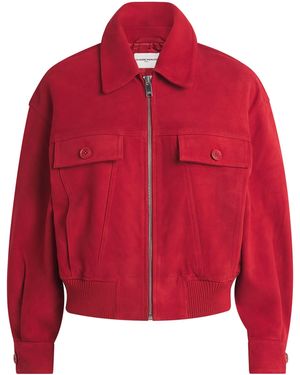 Claudie Pierlot Suede Collared Jacket