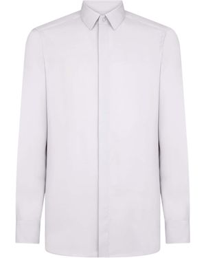 Tom Ford Silk Long-Sleeve Shirt - White