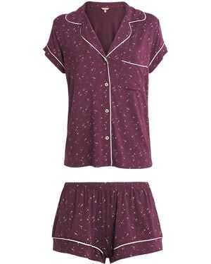 Eberjey Star Print Frida Short Pyjama Set - Purple