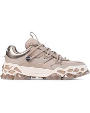 Jimmy Choo Diamond X Leather Sneakers - Pink