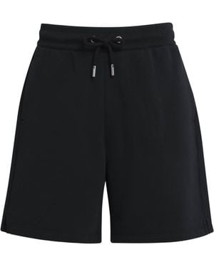 Ami Paris Cotton Ami De Coeur Shorts - Black