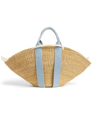 Muuñ Small Straw Sophie Tote Bag - Natural