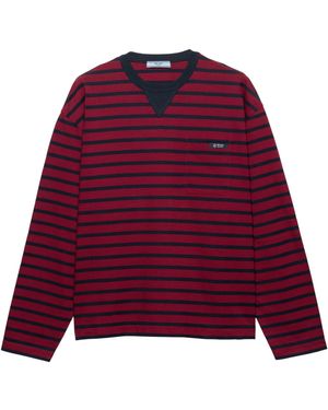 Prada Long-Sleeved Striped T-Shirt - Multicolour