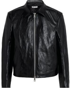 Our Legacy Leather Mini Jacket - Black