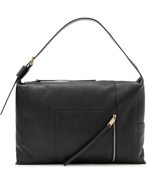 AllSaints Leather Alba Shoulder Bag - Black