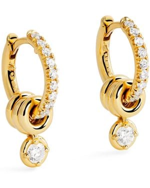 Spinelli Kilcollin And Diamond Zahra Hoop Earrings - Metallic