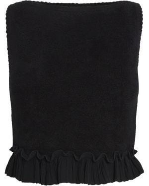 Sandro Knitted Crop Top - Black
