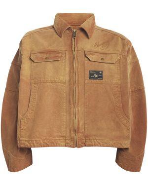 Willy Chavarria Cotton Canvas Stockton Jacket - Brown