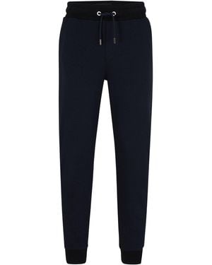 BOSS Cotton-Cashmere Joggers - Blue