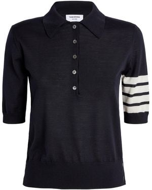 Thom Browne 4-Bar Polo Shirt - Blue
