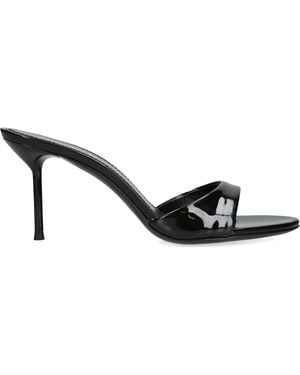 Paris Texas Patent Leather Lidia Mules 70 - Black
