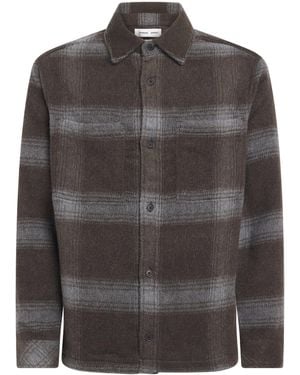 Samsøe & Samsøe Melange Flannel Overshirt - Grey