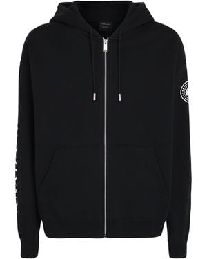 Canada Goose Organic Cotton Graphic Rove Zip-Up Hoodie - Black