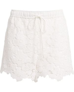 Jonathan Simkhai Lace Holly Shorts - White