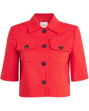 ME+EM Cropped Jacket - Red